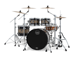 Mapex Saturn Mk6 Drum Kit Fast Rock Shell Pack, Black Ink Burst
