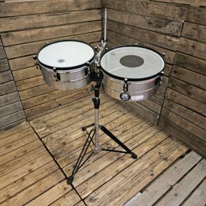 Timbale Set With Stand Natal Spirit 13" And 14" USED! RKTIM151026